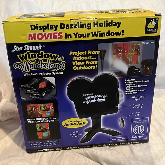 Star Shower Window Wonderland Window Projector System 12 Holiday Movies - Picture 5 of 12